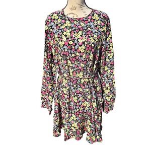 Marks and Spencer M&S Collection Floral Print Long Sleeve Dress‎ NWT  Size US 12